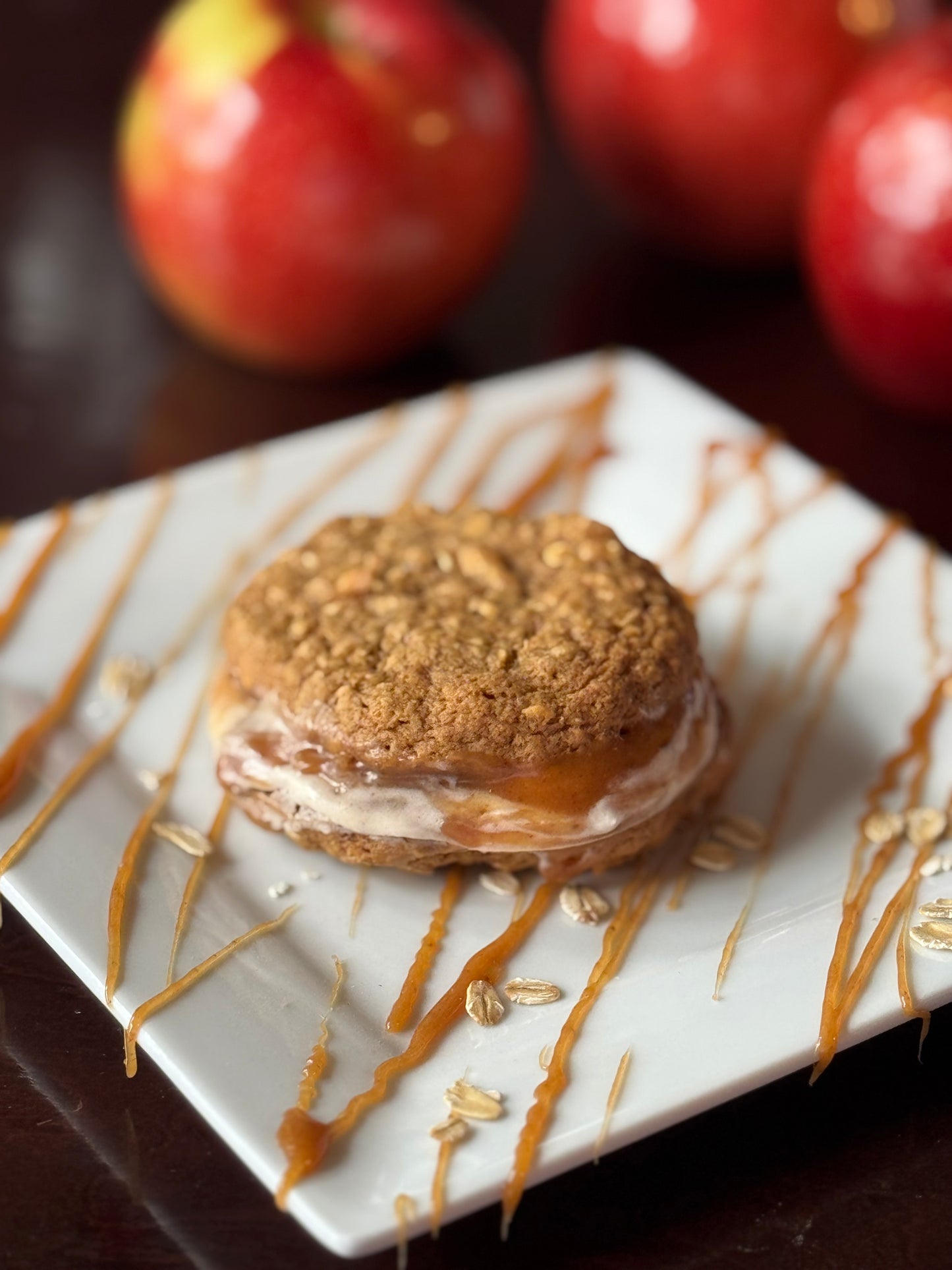 Caramel Apple Oatmeal Cream Pies